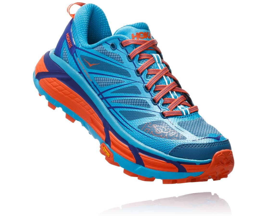 Hoka One One Mafate Speed 2 Női Túracipő Kék / Piros [RUQGD-1760]